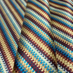 100% Silk Tie Made To Measure - Red - Stripe Pattern - Hand Made In Italy