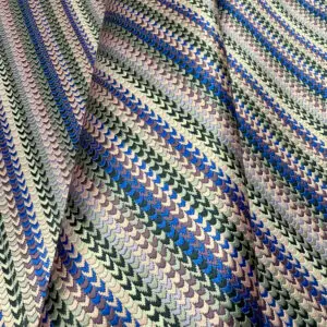 100% Silk Tie Made To Measure - Pink - Stripe Pattern - Hand Made In Italy