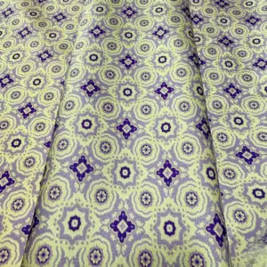 100% Silk Tie Made To Measure - Violet - Stripe Pattern - Hand Made In Italy